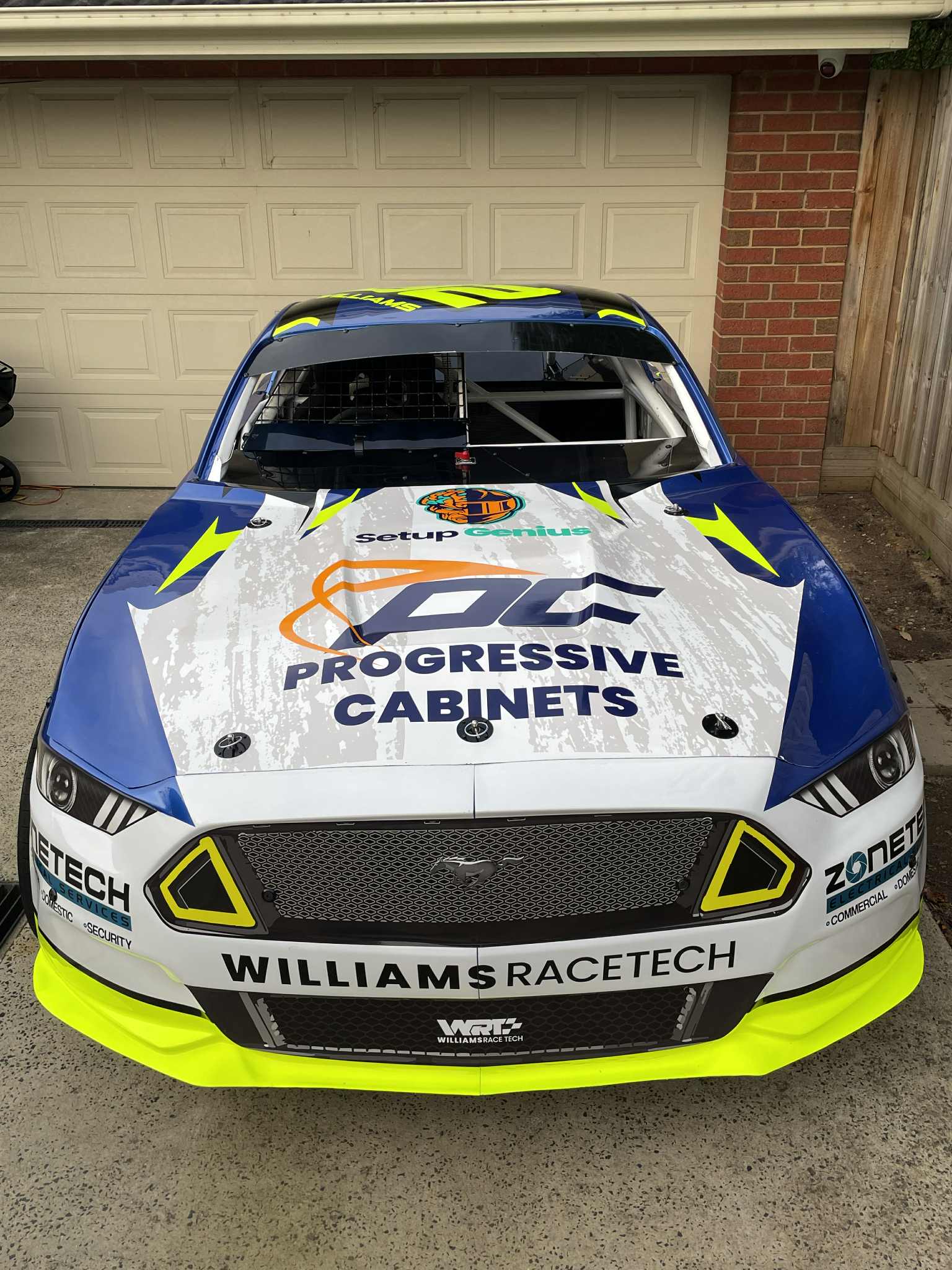 Brett Williams racing his Mustang in the Modified Sedan class